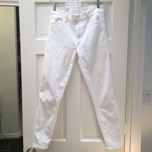 Gap 1969 white Resolution True Skinny Jeans 30r